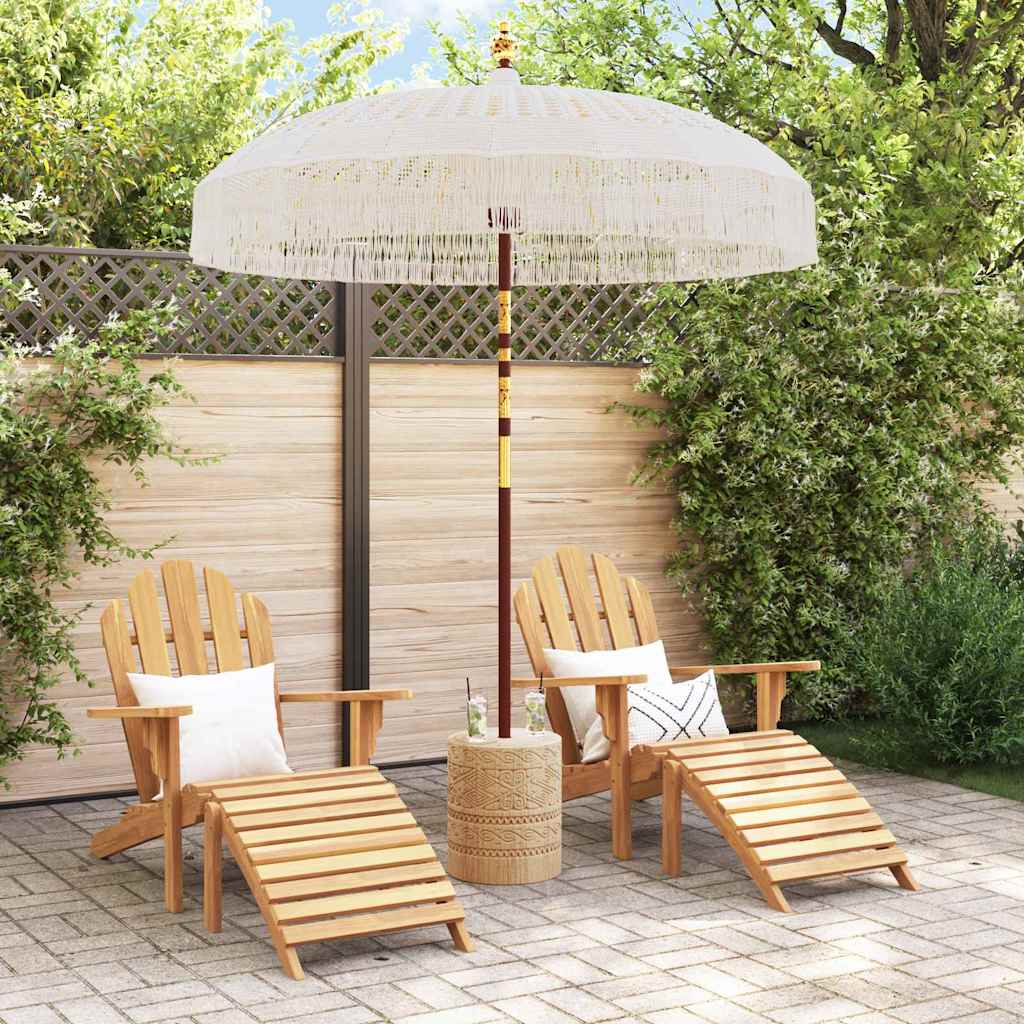 Parasol in macramè 190 x 190 x 260 cm