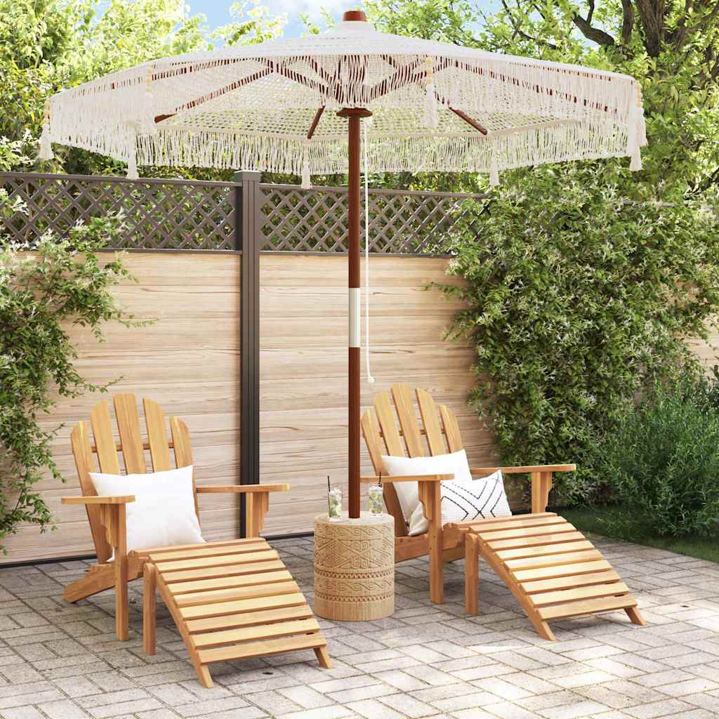 Parasol in macramè 252.5 x 252.5 x 260 cm