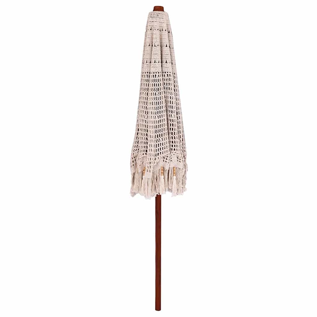 Parasol in macramè 252.5 x 252.5 x 260 cm