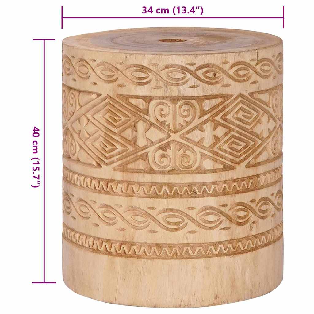 Base per ombrellone 28.05 kg Naturale Legno Massello Cilindrico