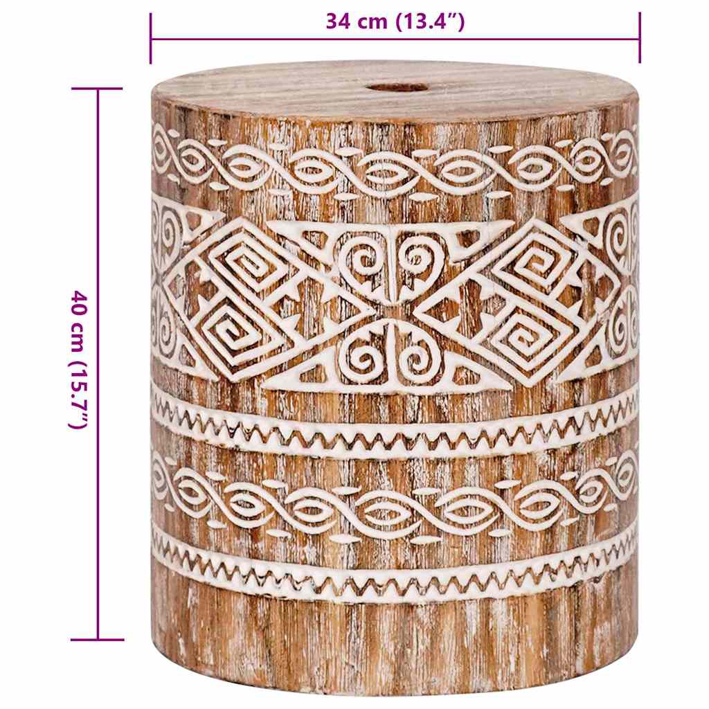 Base per ombrellone 23 kg Bianco lavato Legno Massello
