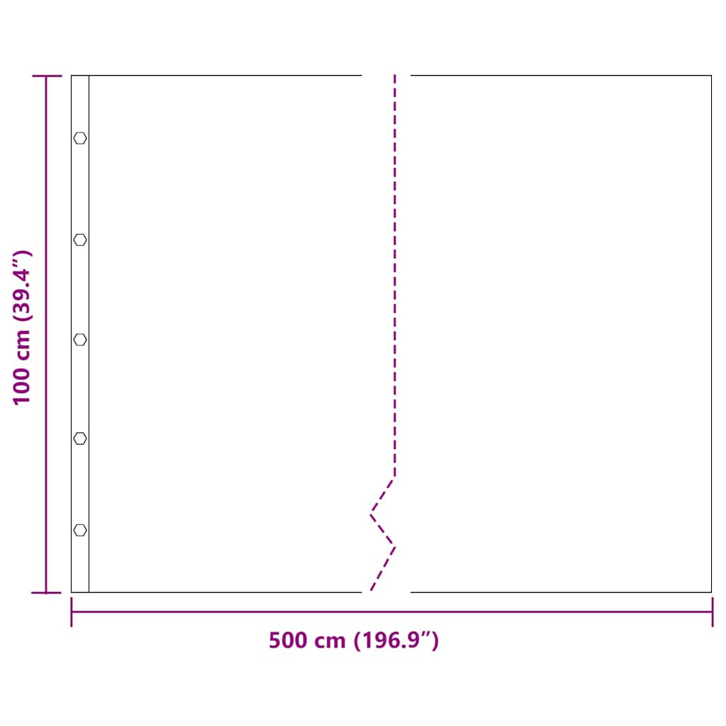 Barriera antiradice Nero 1 x 5 m Polietilene