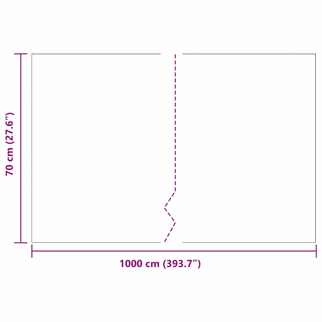 Barriera antiradice Nero 0,7 x 10 m Polietilene