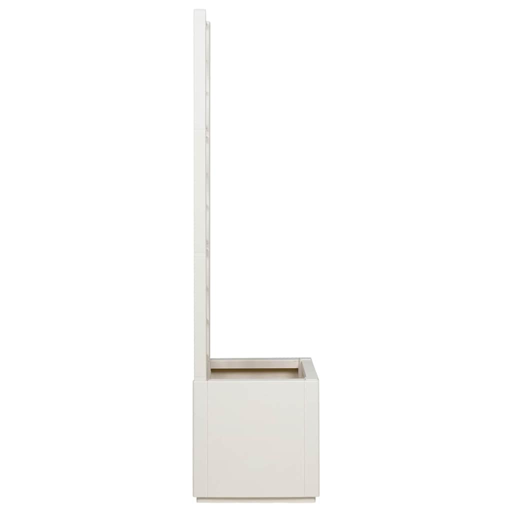Vaso da Giardino con Trellis Bianco 36 x 36 x 140 cm PP