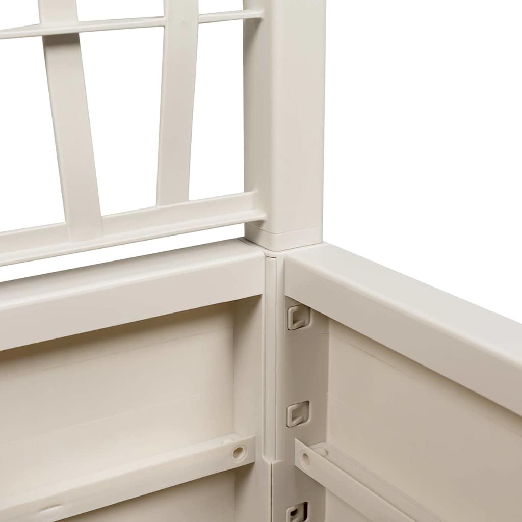 Vaso da Giardino con Trellis Bianco 36 x 36 x 140 cm PP