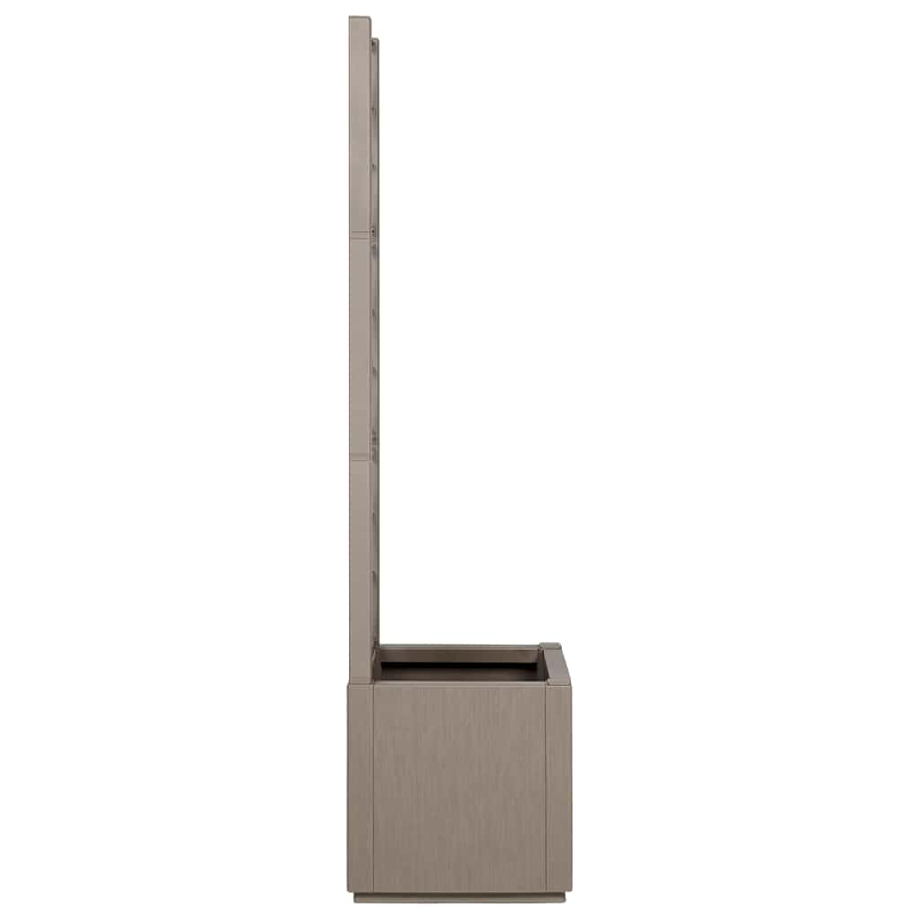Vaso da Giardino con Trellis Marrone Chiaro 36 x 36 x 140 cm PP