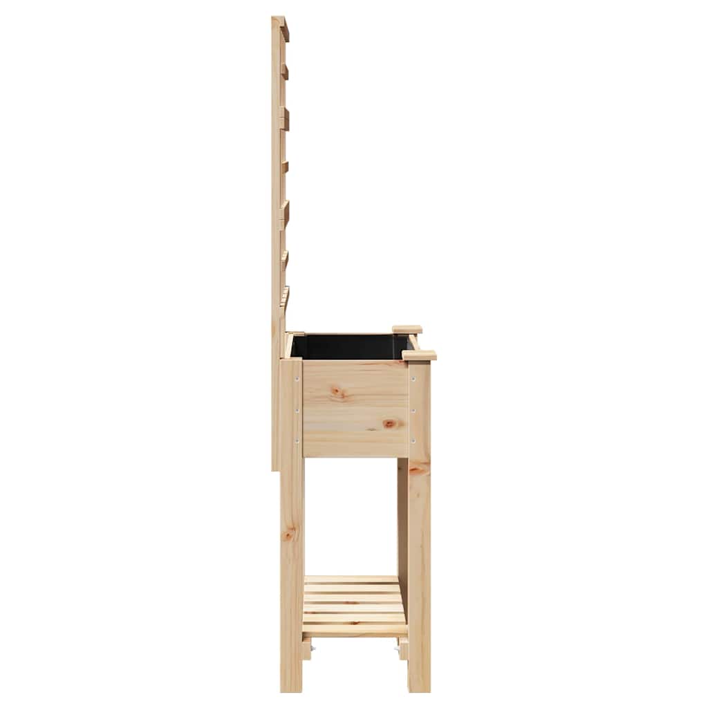 Vaso da giardino Beige 71 x 38 x 152 cm Legno di Abete Massello