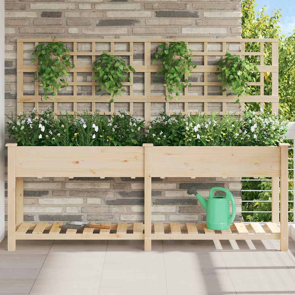 Vaso da giardino Beige 203,5 x 54 x 152,5 cm