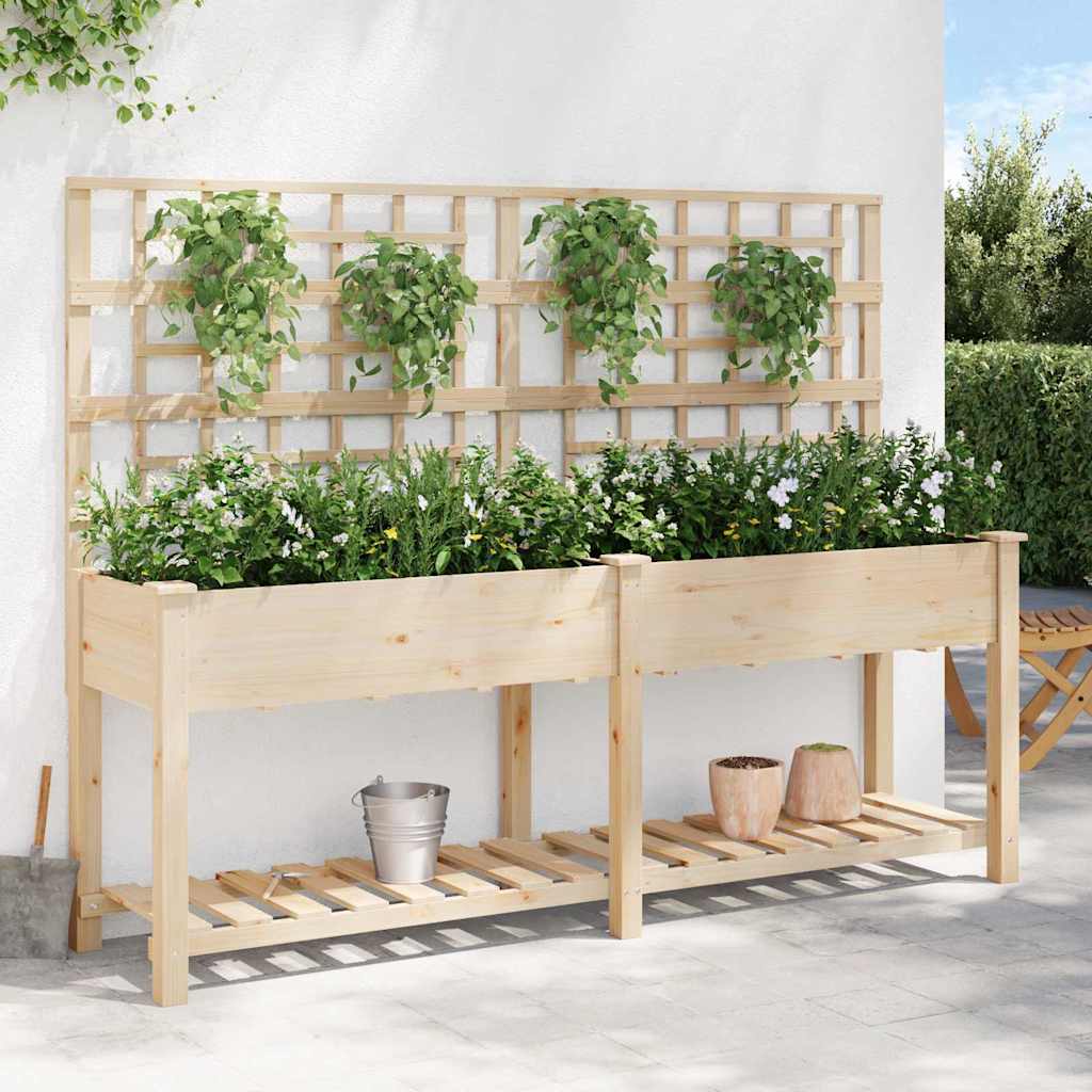 Vaso da giardino Beige 203,5 x 54 x 152,5 cm