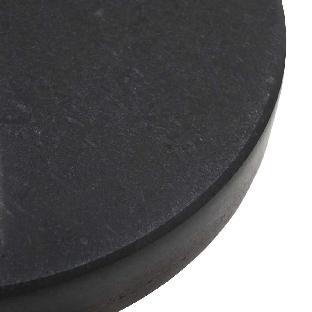 Base per ombrellone 30kg Nero Granito e Acciaio Inossidabile