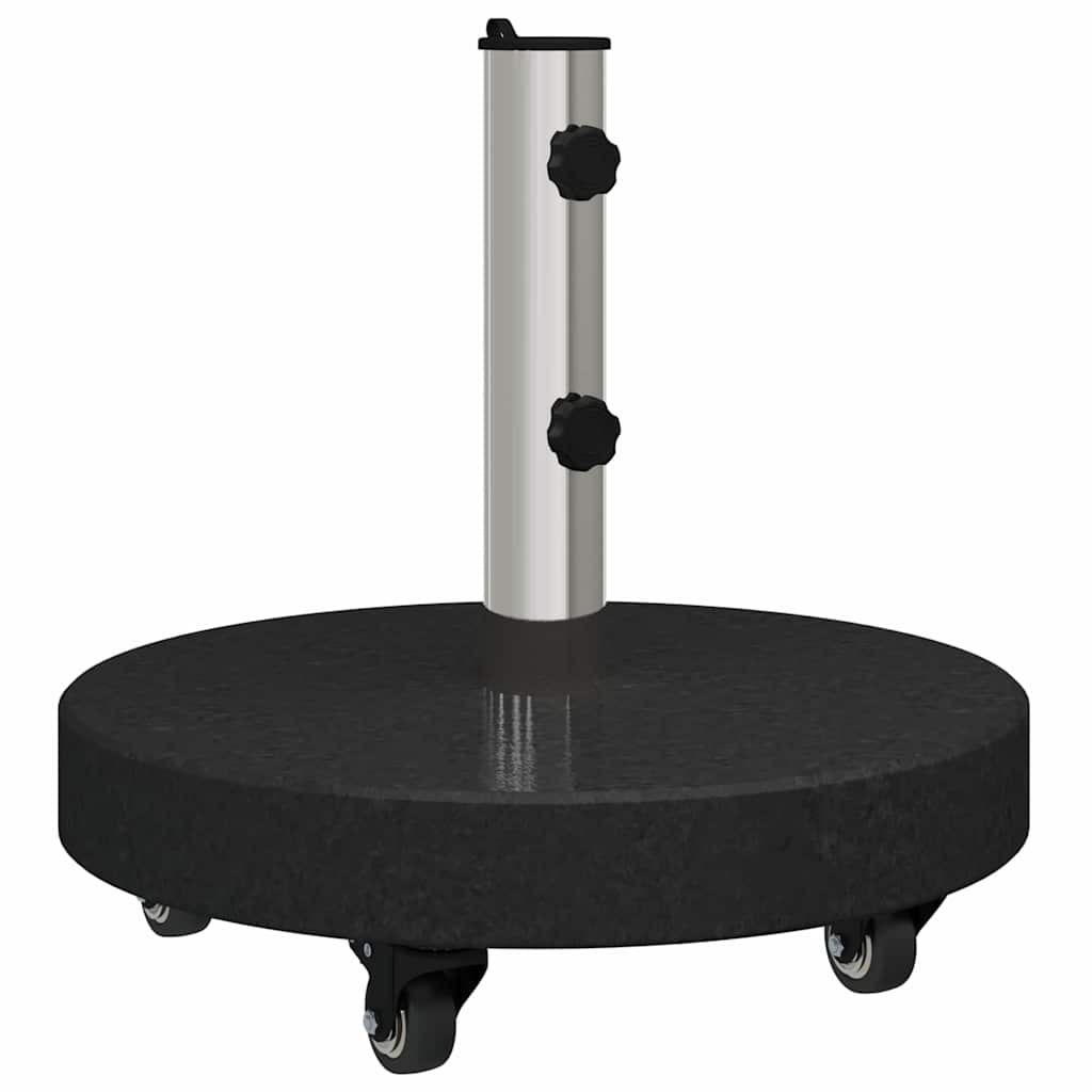Base per ombrellone 30kg Nero Granito e Acciaio Inossidabile