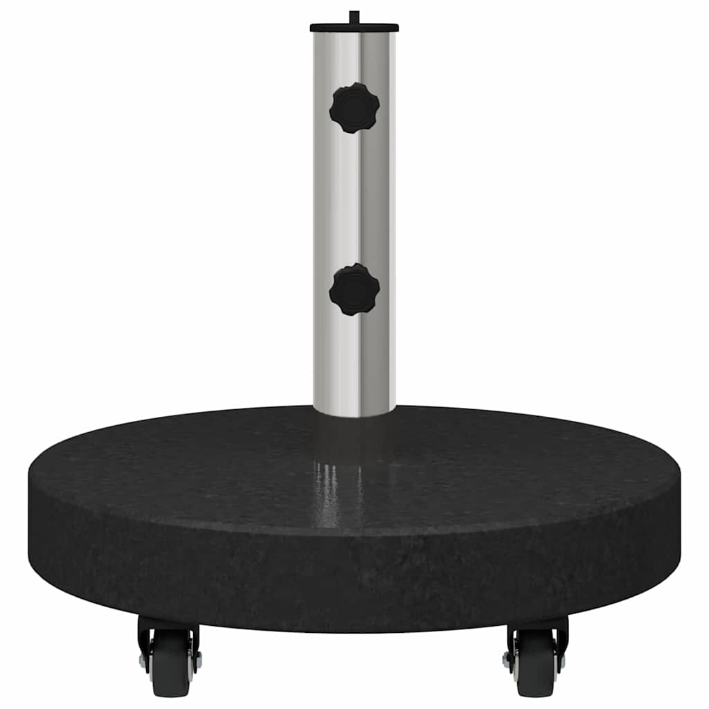 Base per ombrellone 30kg Nero Granito e Acciaio Inossidabile