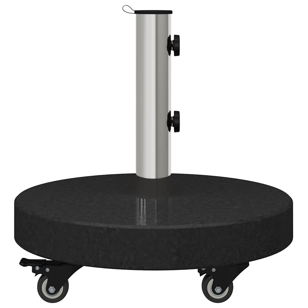 Base per ombrellone 30kg Nero Granito e Acciaio Inossidabile