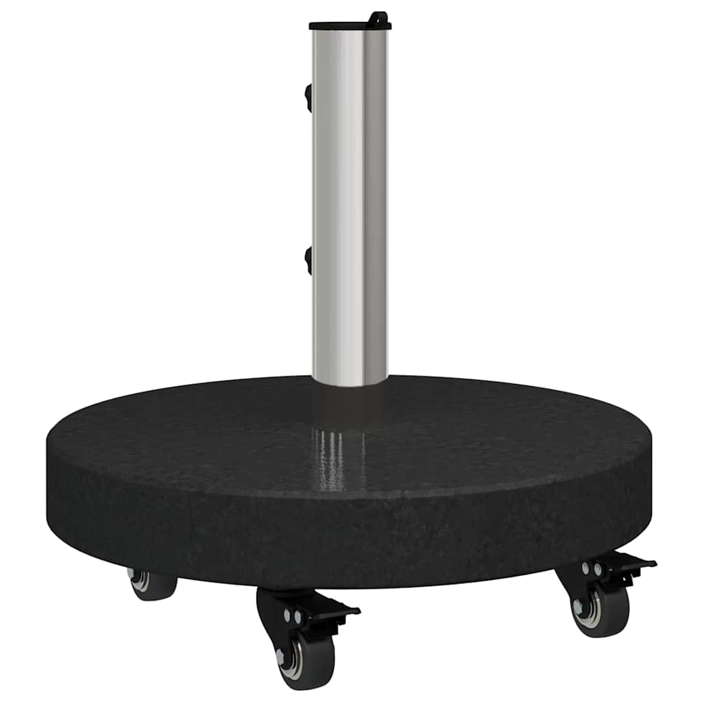 Base per ombrellone 30kg Nero Granito e Acciaio Inossidabile