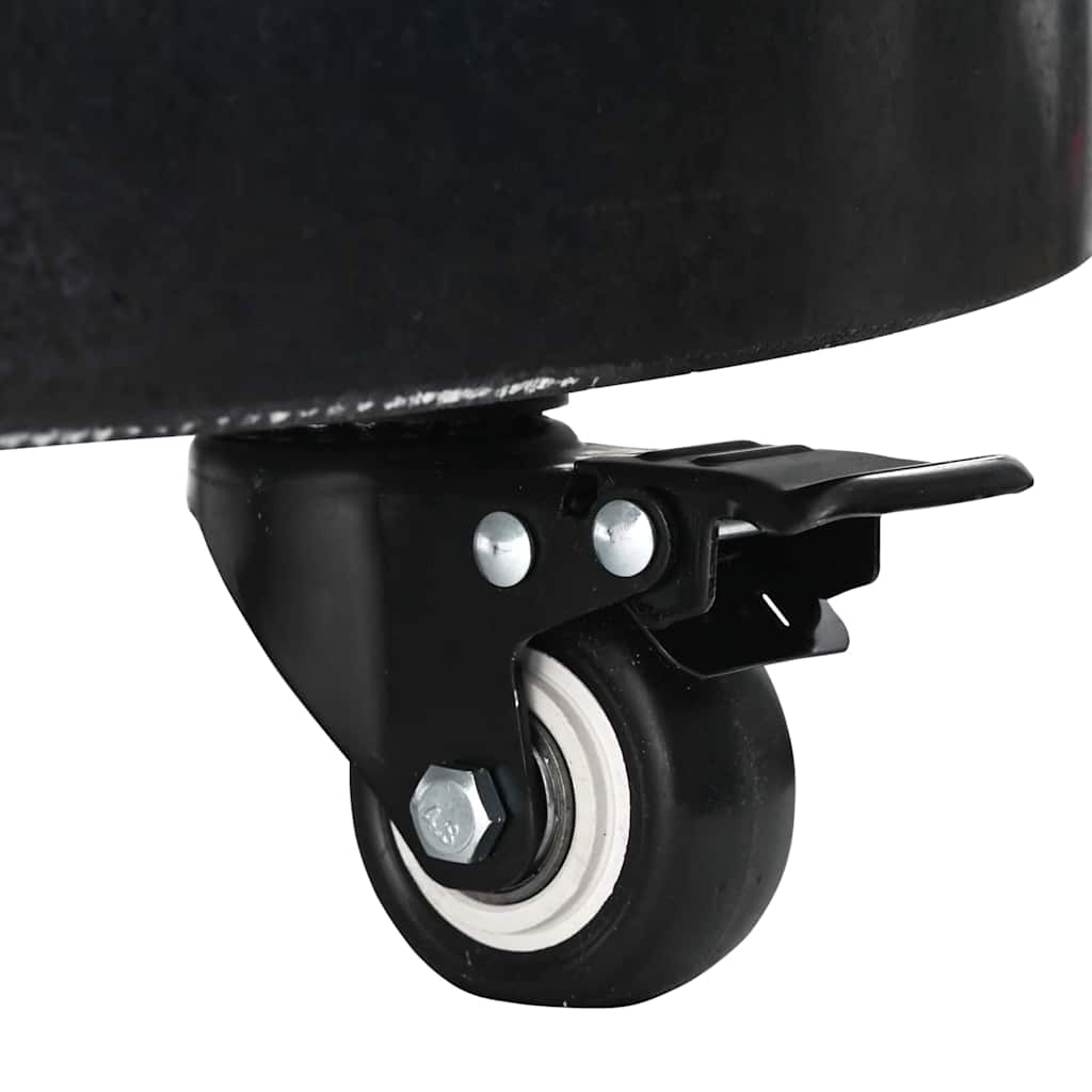 Base per ombrellone 30kg Nero Granito e Acciaio Inossidabile