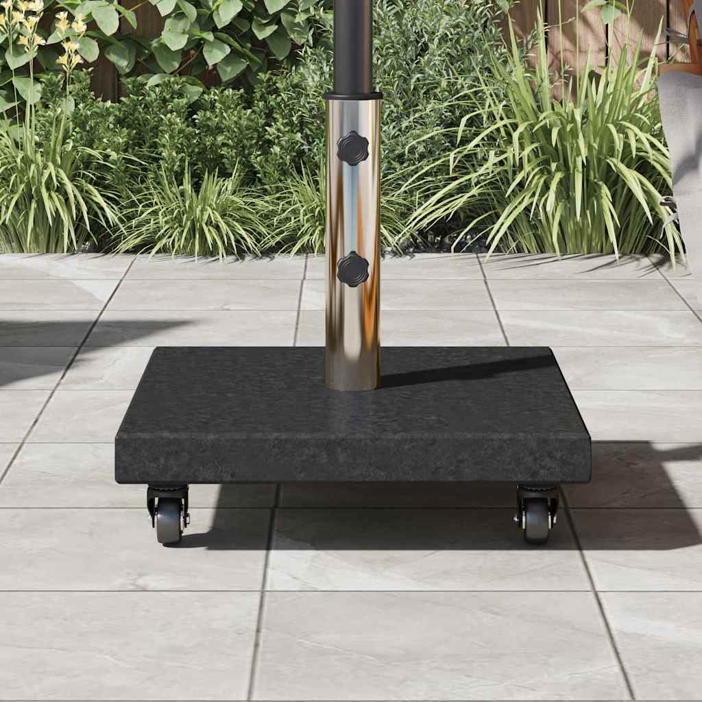 Base per ombrellone 30 kg Nero Granito Quadrato