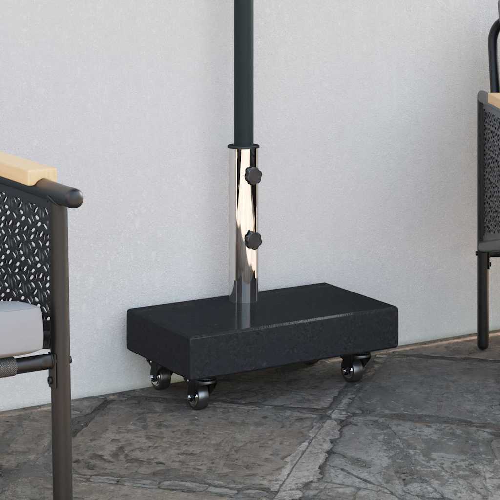 Base per ombrellone 25 kg Nero Granito Rettangolare