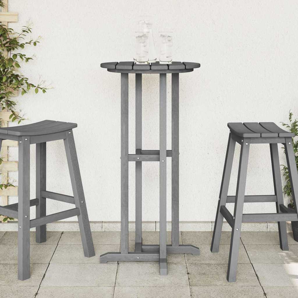 Tavolo da bar Grigio chiaro 55 x 55 x 107 cm Polietilene
