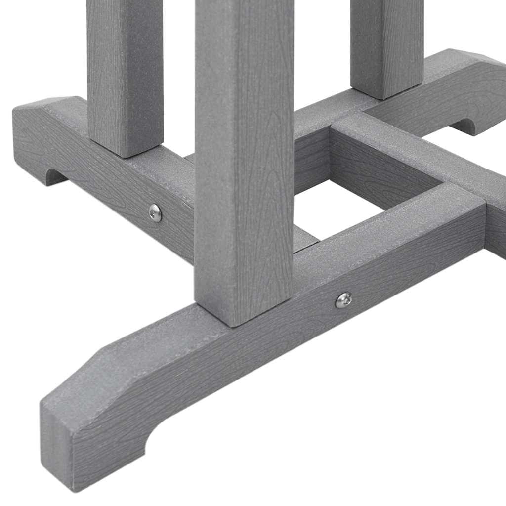 Tavolo da bar Grigio chiaro 55 x 55 x 107 cm Polietilene