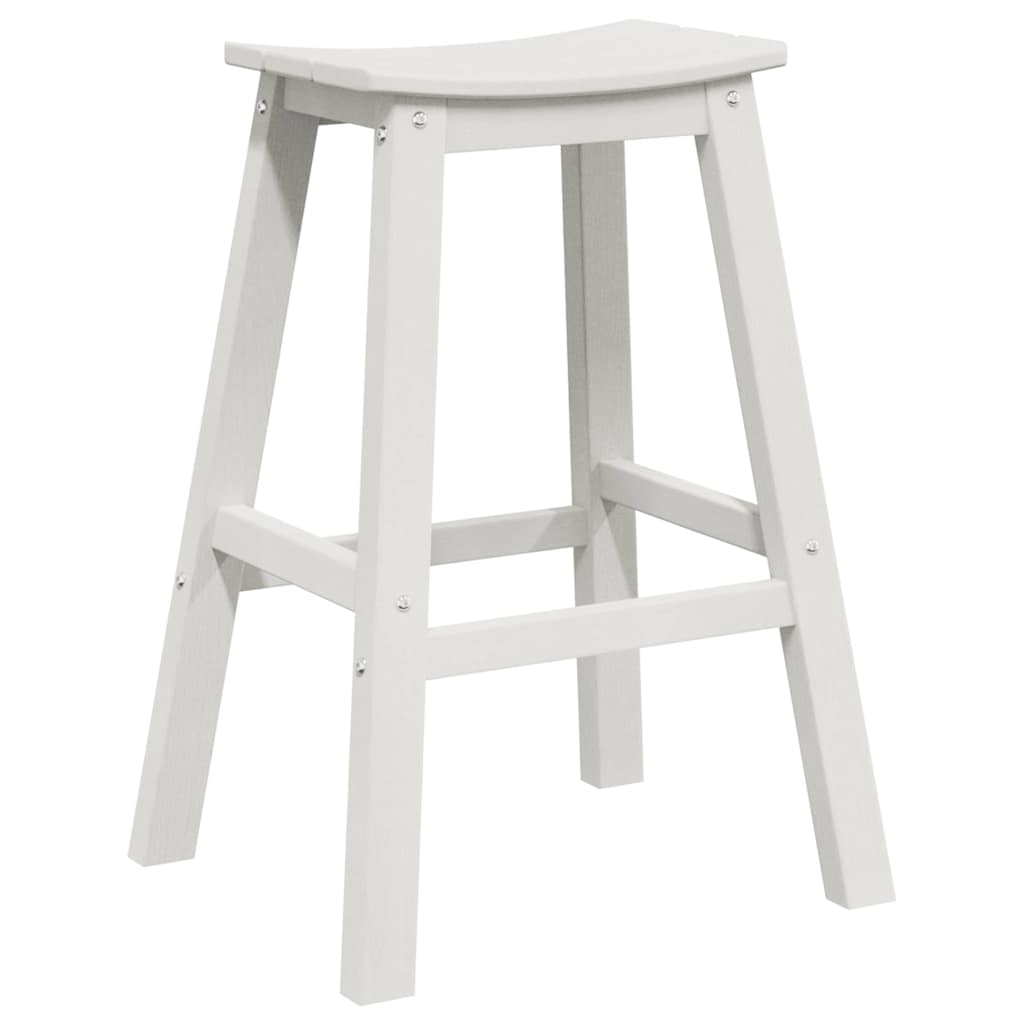 Sgabello da bar 2 pz Bianco 52 x 43 x 73,5 cm HDPE
