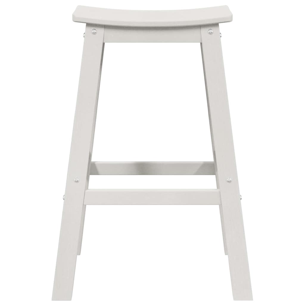 Sgabello da bar 2 pz Bianco 52 x 43 x 73,5 cm HDPE