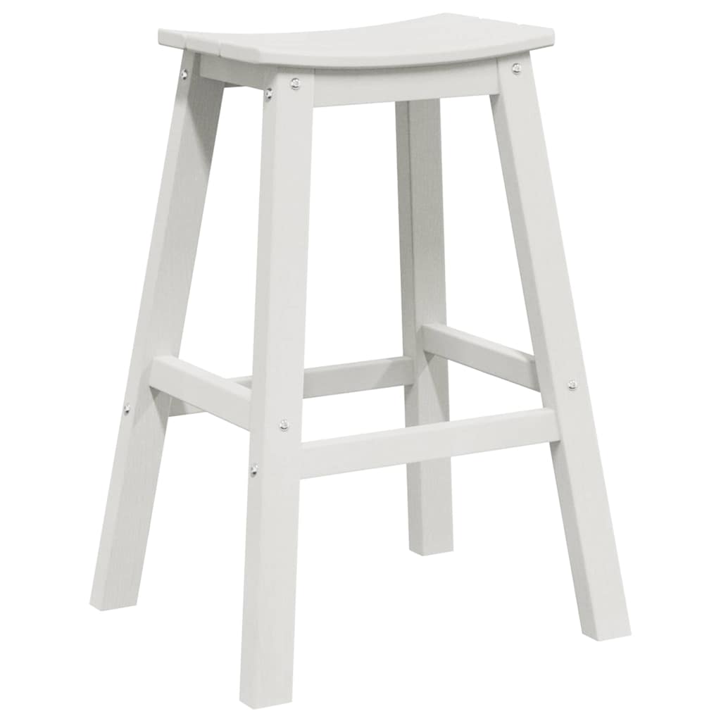 Sgabello da bar 2 pz Bianco 52 x 43 x 73,5 cm HDPE