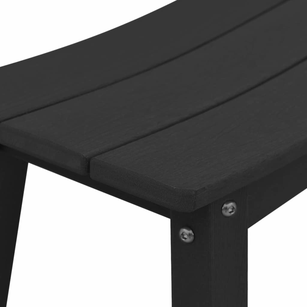 Sgabello da bar 2 pz Nero 52 x 43 x 73,5 cm HDPE