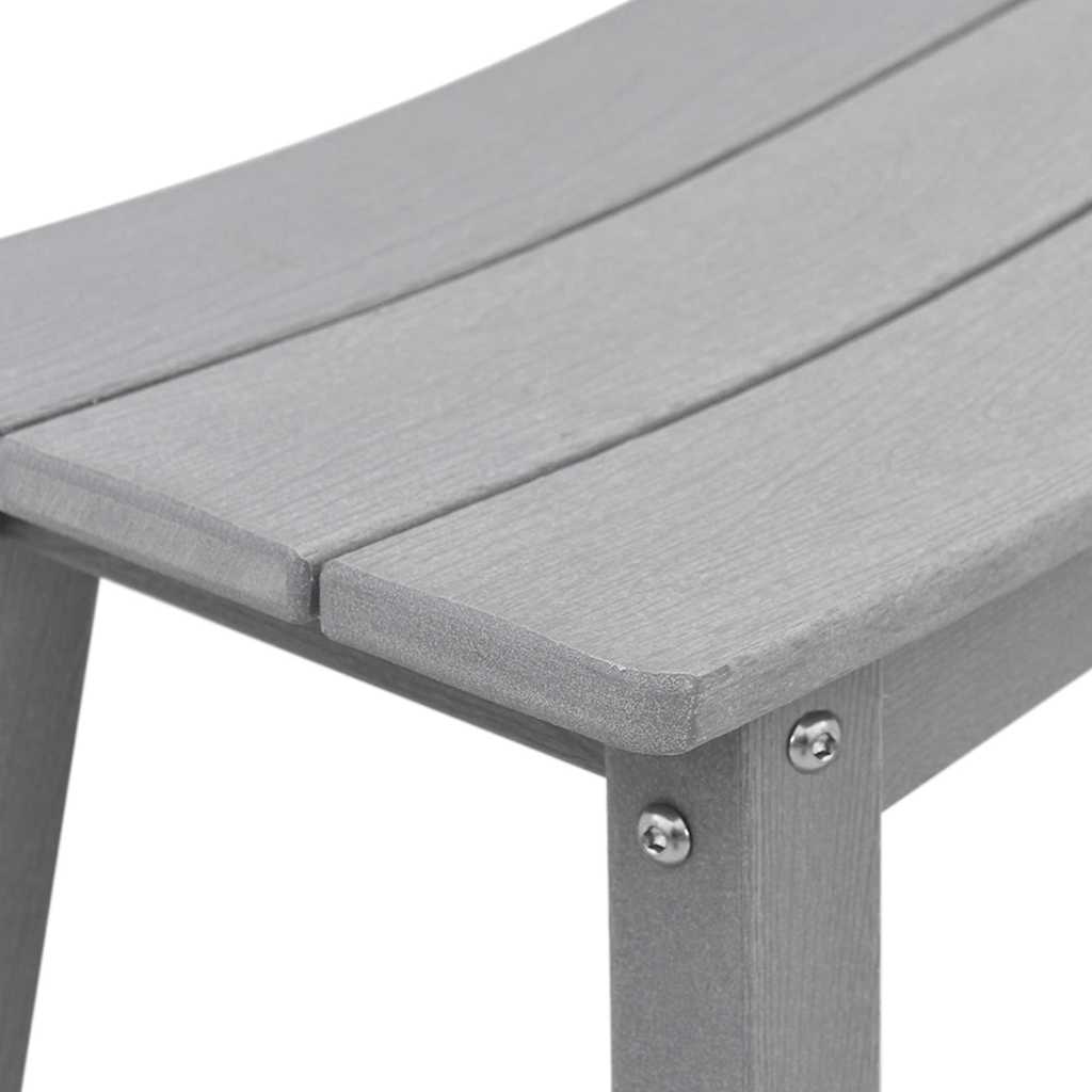 Sgabello da bar 2 pz Grigio chiaro 52 x 43 x 73,5 cm HDPE
