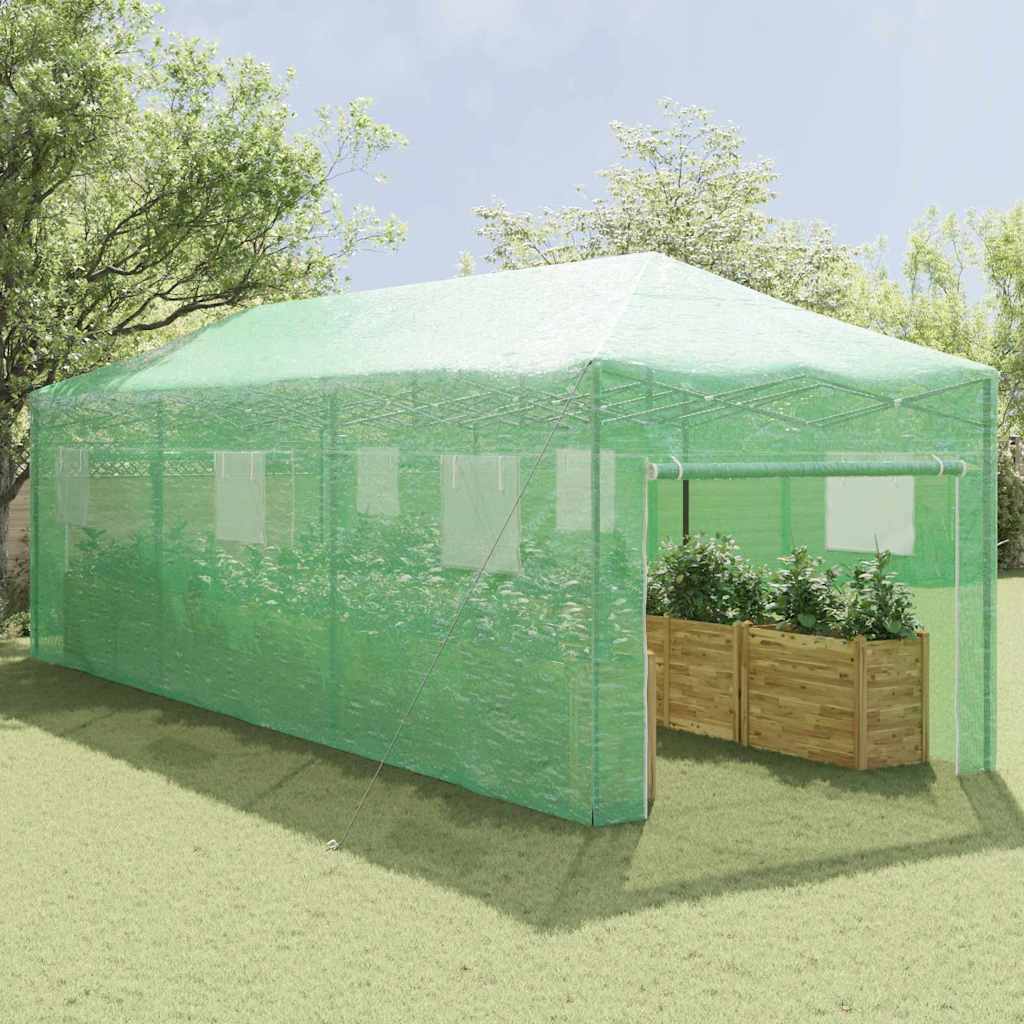 Serra con struttura pop-up Verde 290 x 870 x 315 cm Ferro