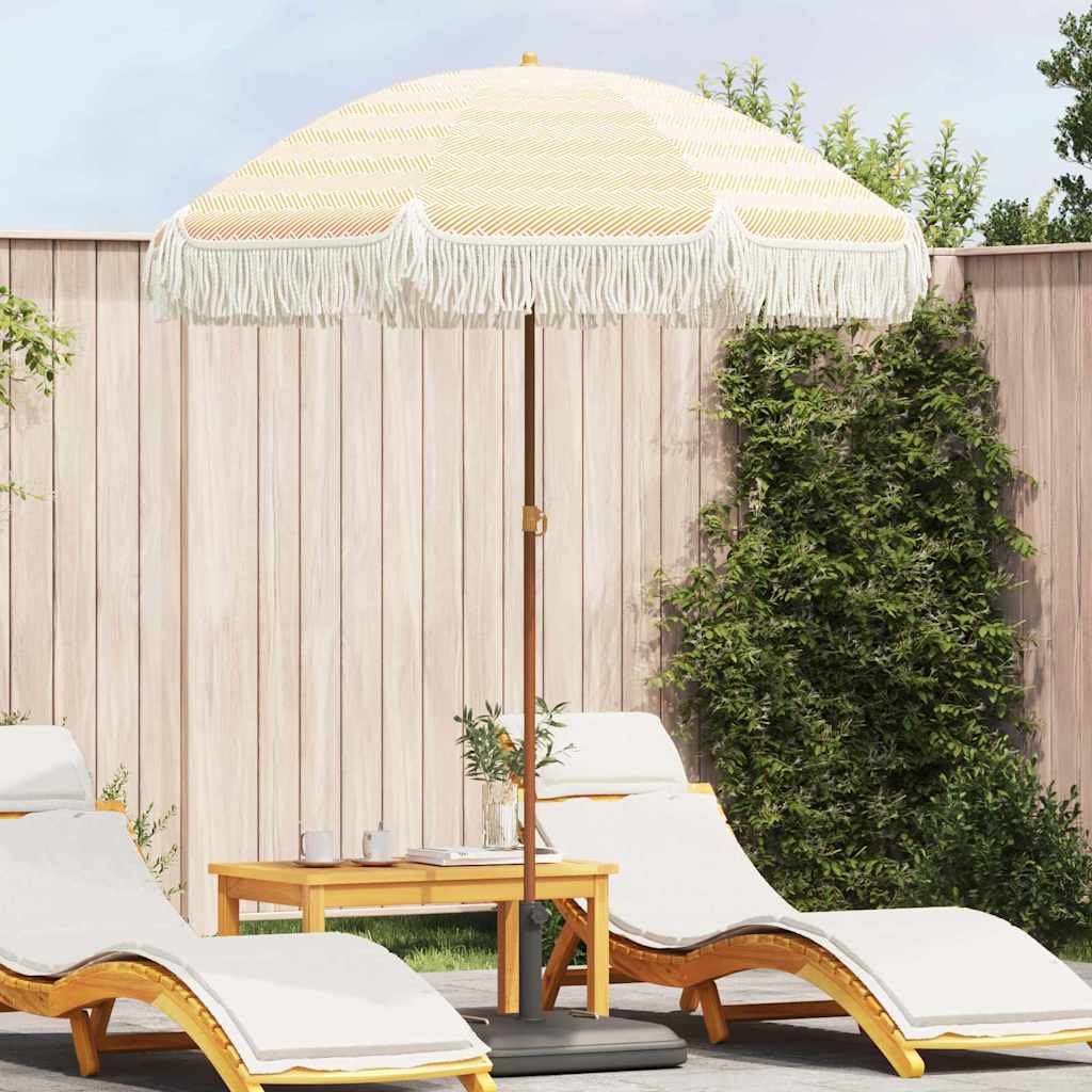 Ombrellone da Spiaggia 160 x 160 x 196 cm Poliestere e Acciaio