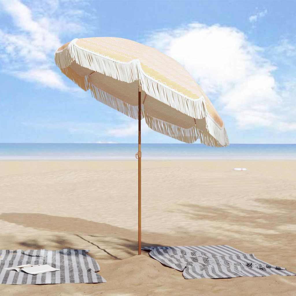Ombrellone da Spiaggia 160 x 160 x 196 cm Poliestere e Acciaio