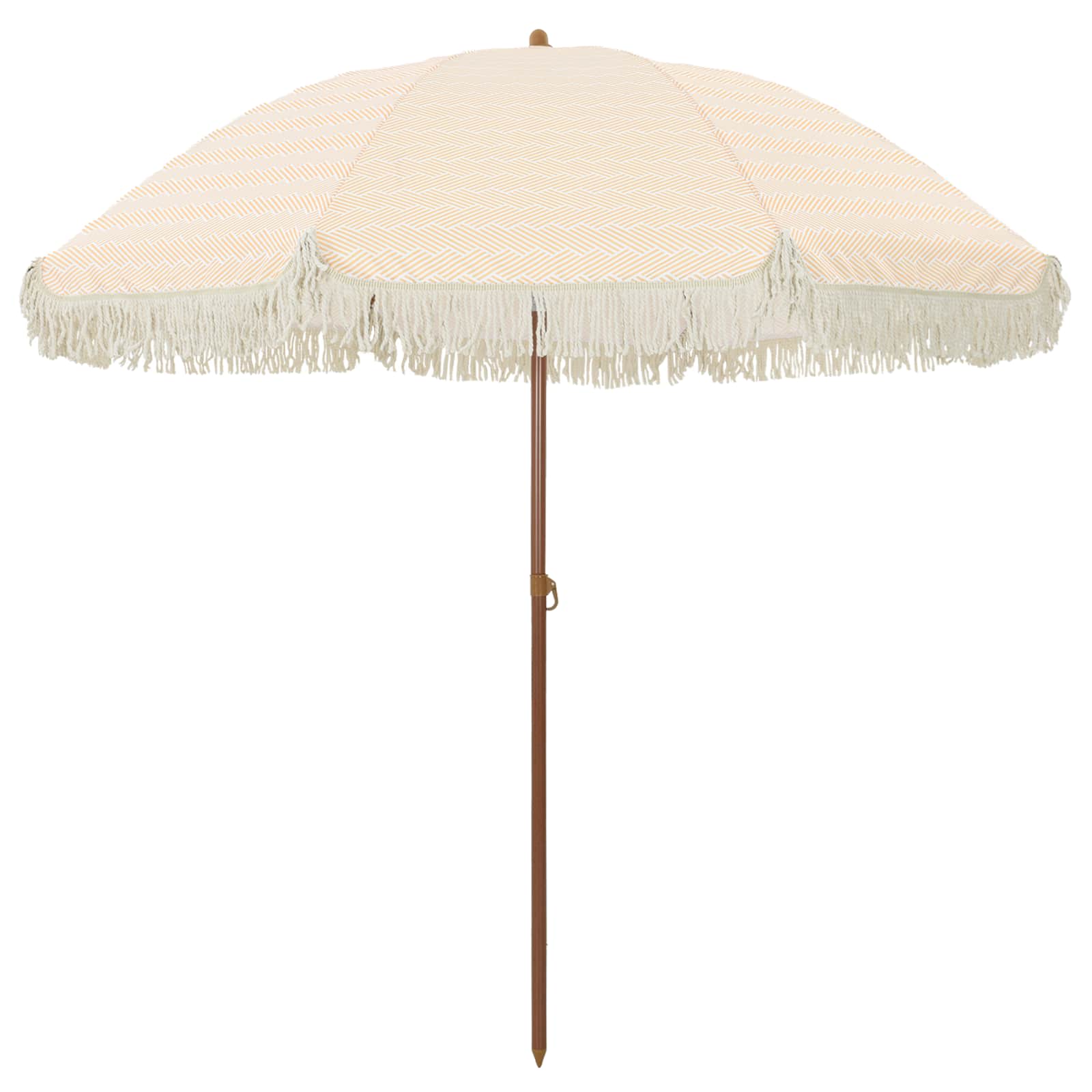 Ombrellone da Spiaggia 205 x 205 x 210 cm Poliestere e Acciaio