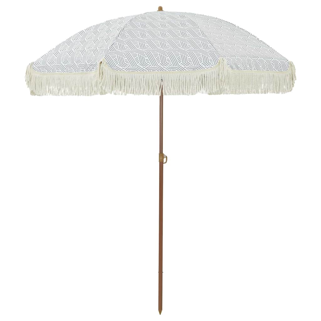 Ombrellone da Spiaggia 160 x 160 x 196 cm Poliestere e Acciaio