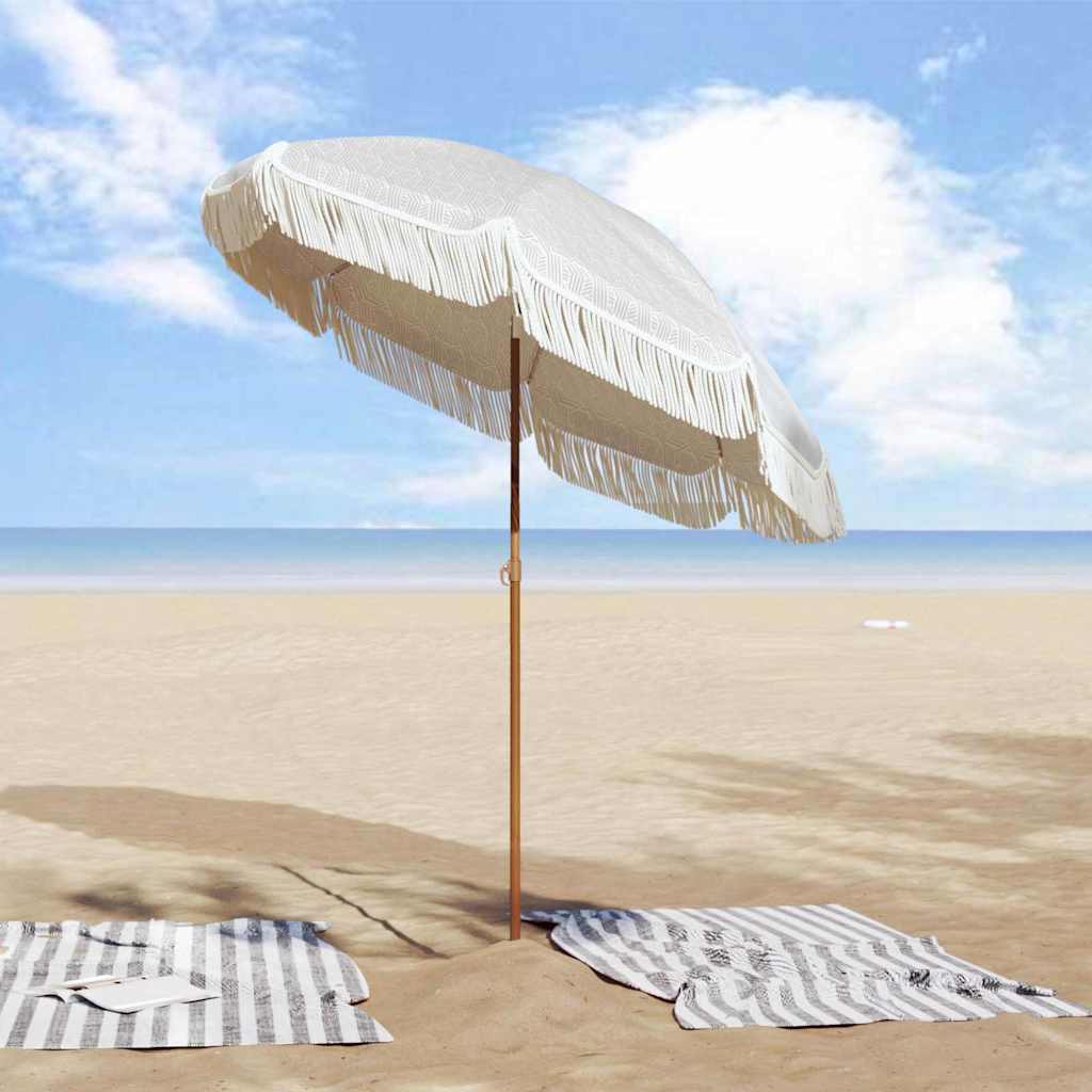 Ombrellone da Spiaggia 160 x 160 x 196 cm Poliestere e Acciaio
