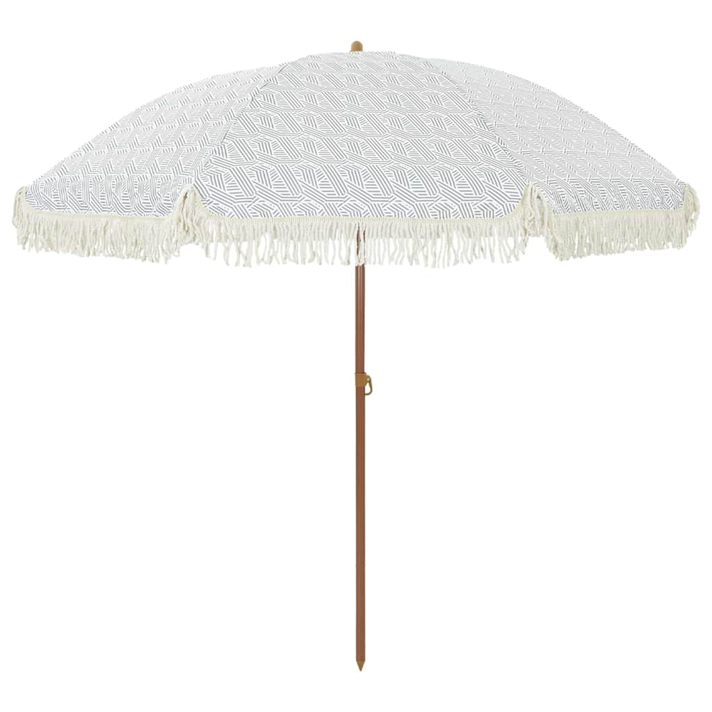 Ombrellone da Spiaggia 205 x 205 x 210 cm Poliestere e Acciaio