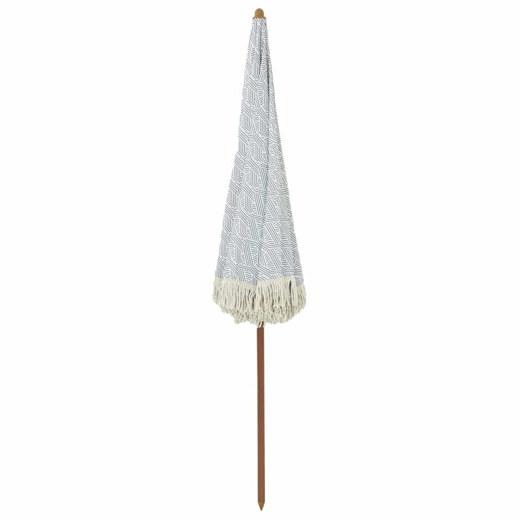 Ombrellone da Spiaggia 205 x 205 x 210 cm Poliestere e Acciaio