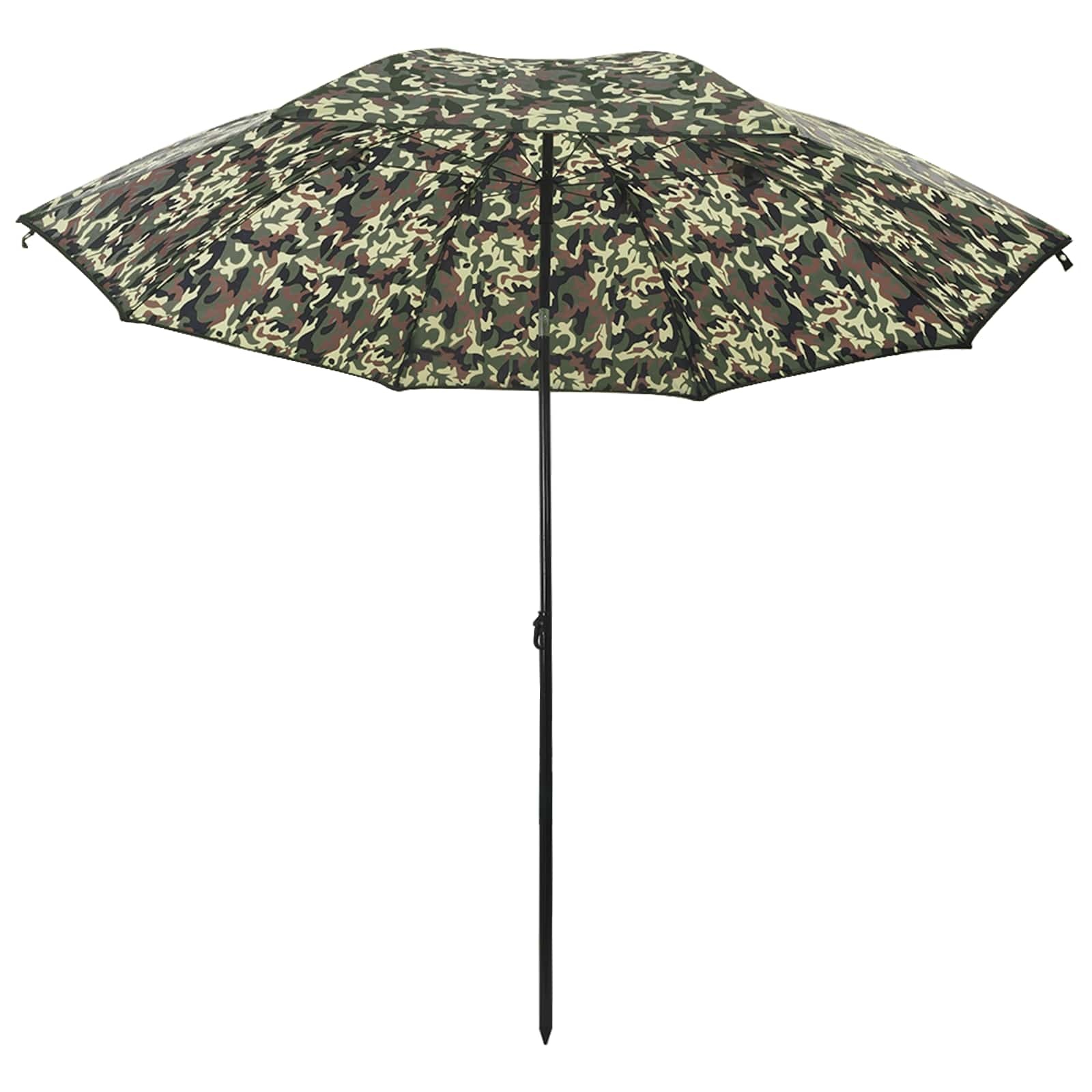 Ombrellone da Pesca 228 x 204 cm Poliestere Oxford Mimetico