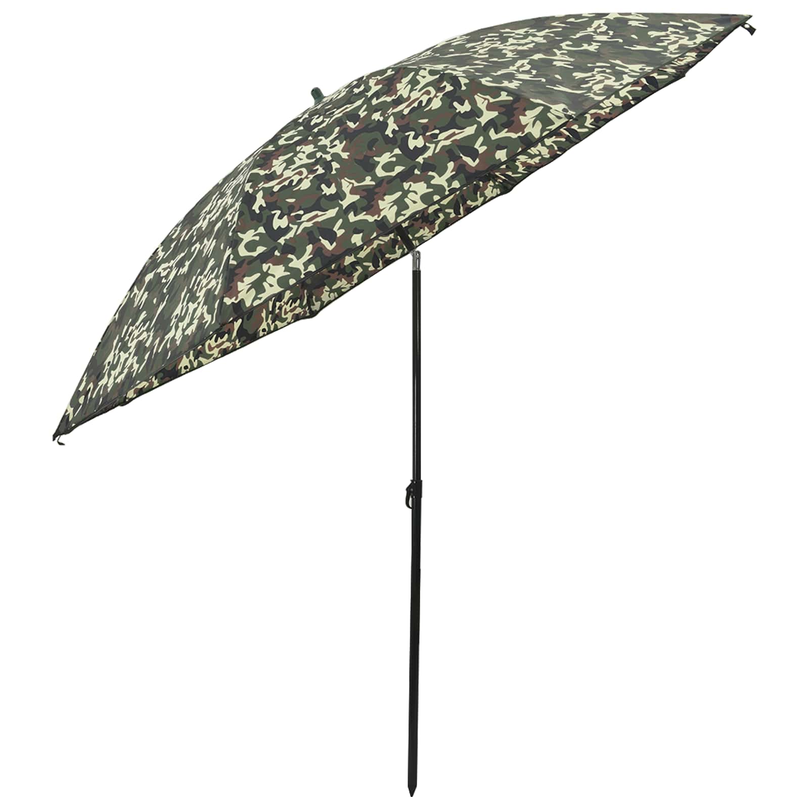 Ombrellone da Pesca 228 x 204 cm Poliestere Oxford Mimetico