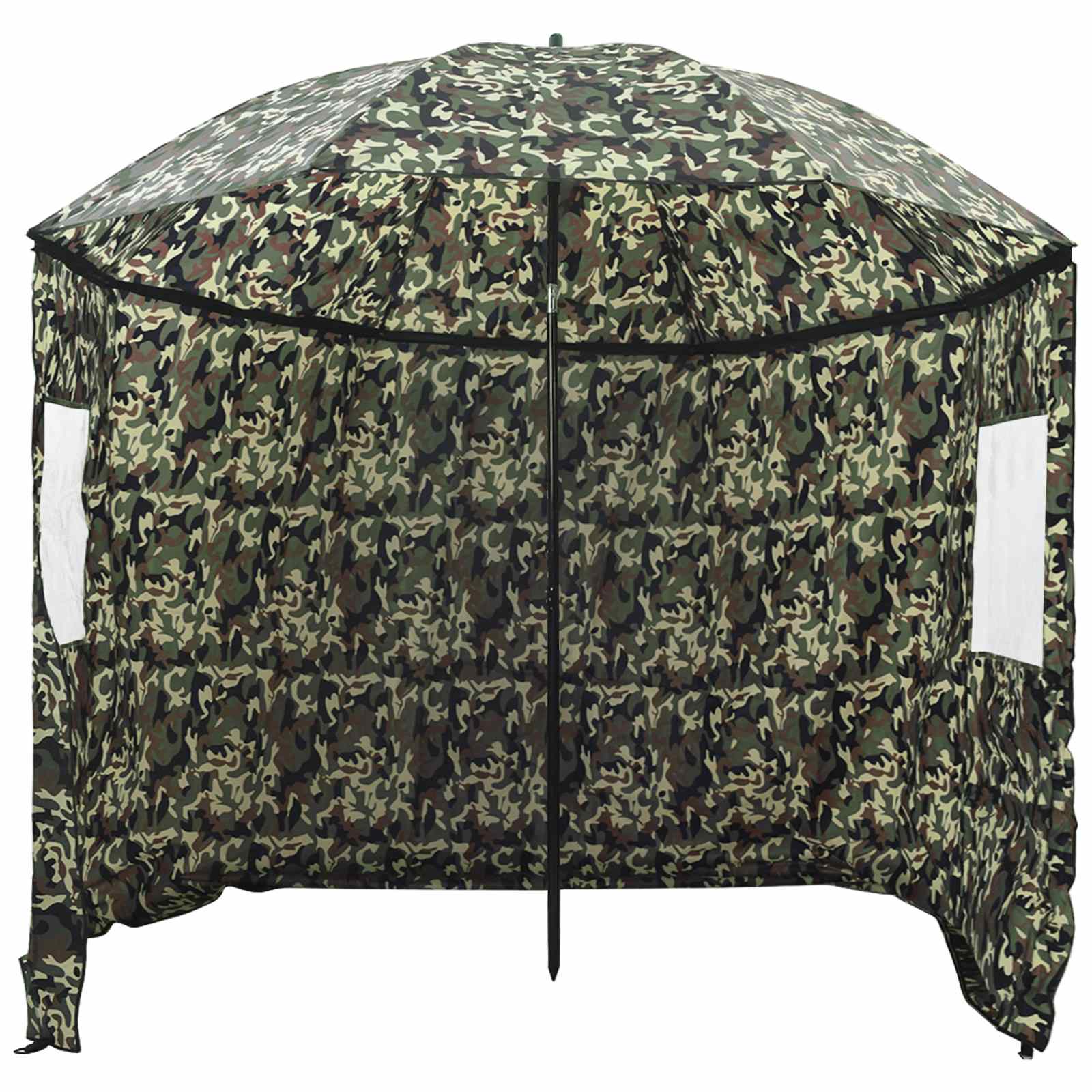 Ombrellone da Pesca 228 x 204 cm Poliestere Oxford Mimetico