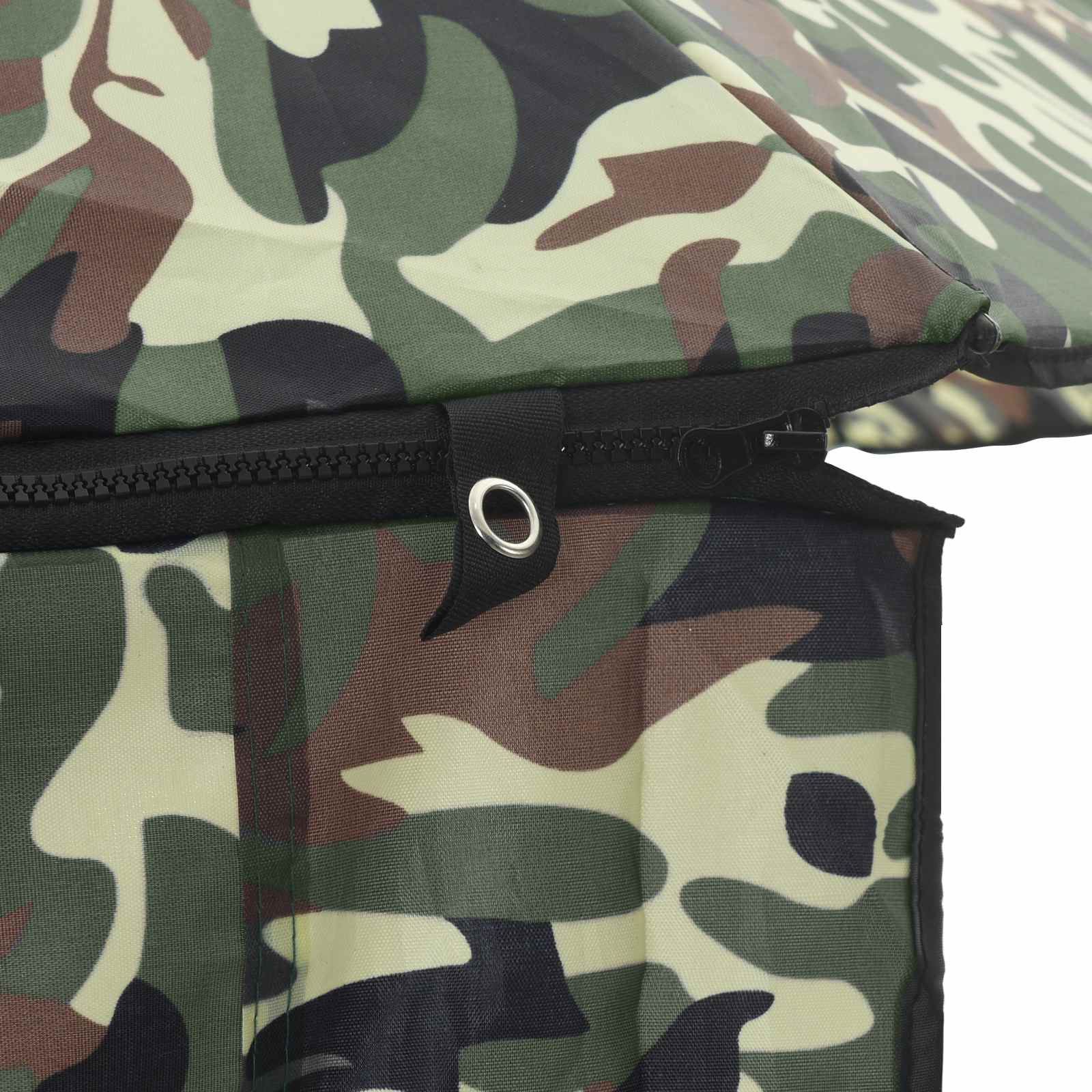 Ombrellone da Pesca 228 x 204 cm Poliestere Oxford Mimetico