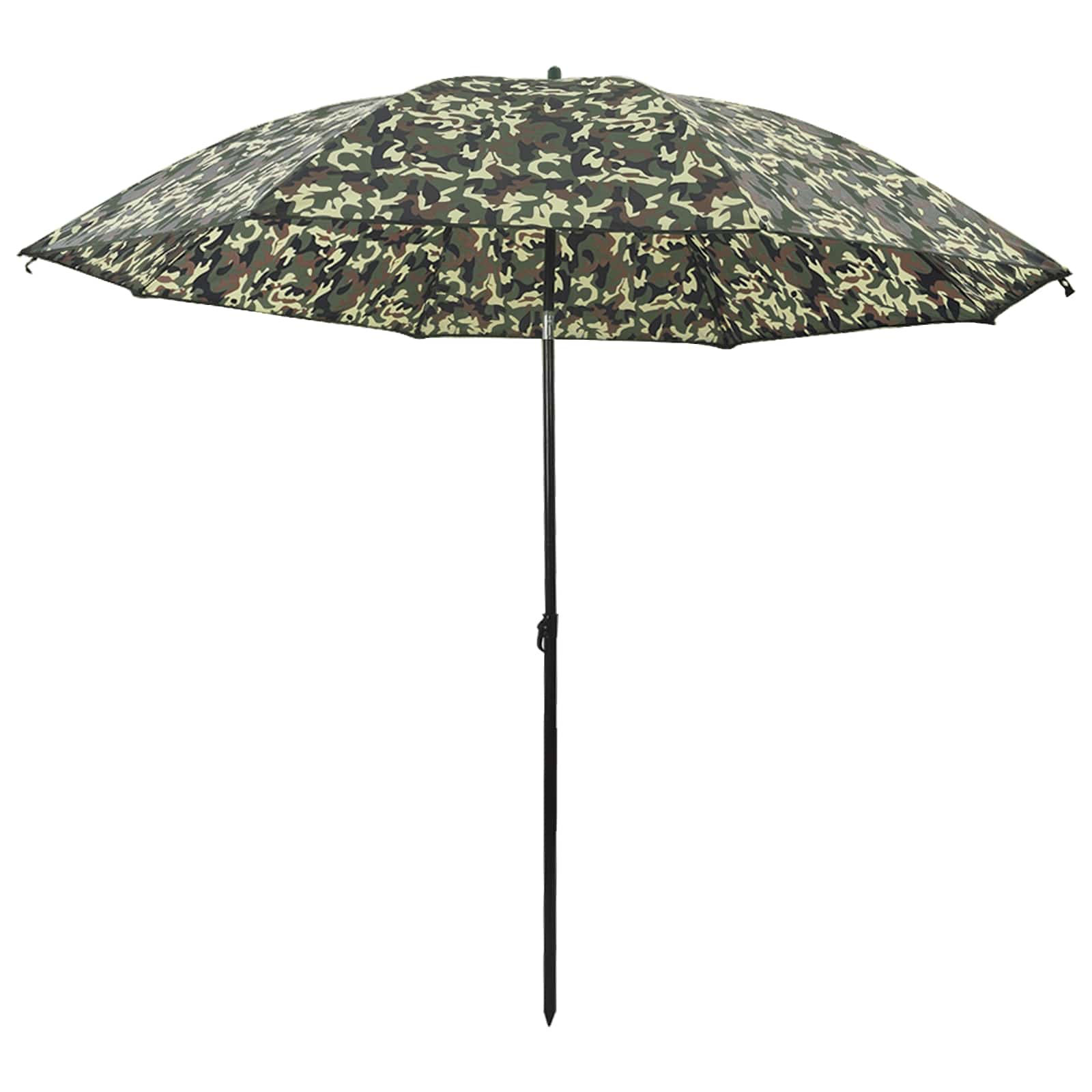 Ombrellone da Pesca 218 x 185 cm Poliestere Oxford Mimetico