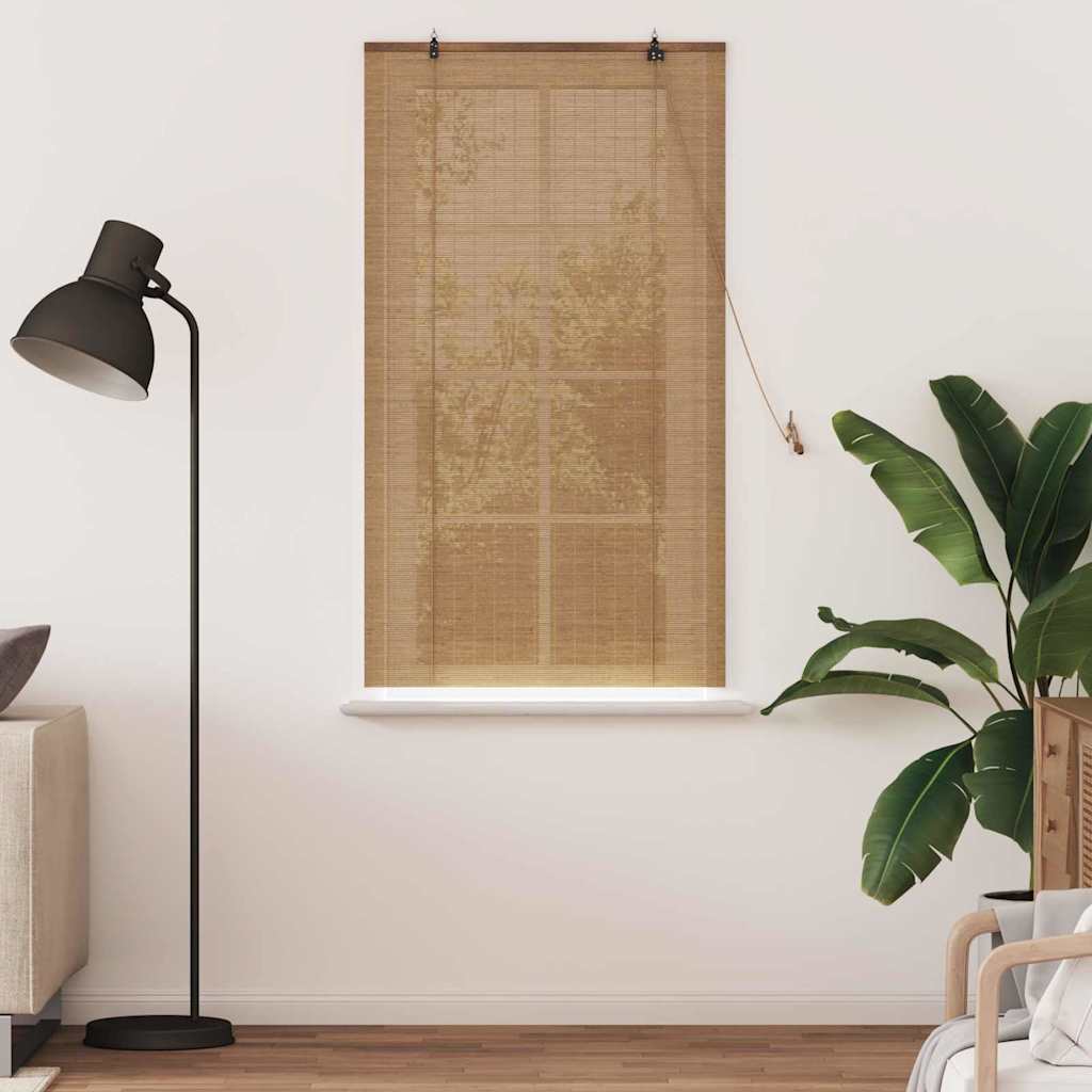 Tenda a rullo Marrone 80 x 160 cm Bambù