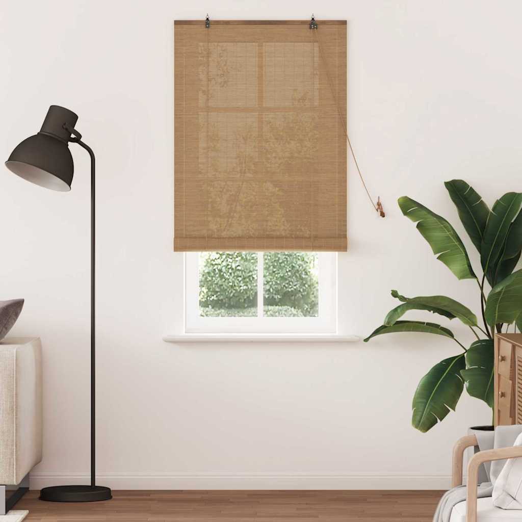 Tenda a rullo Marrone 90 x 220 cm Bambù