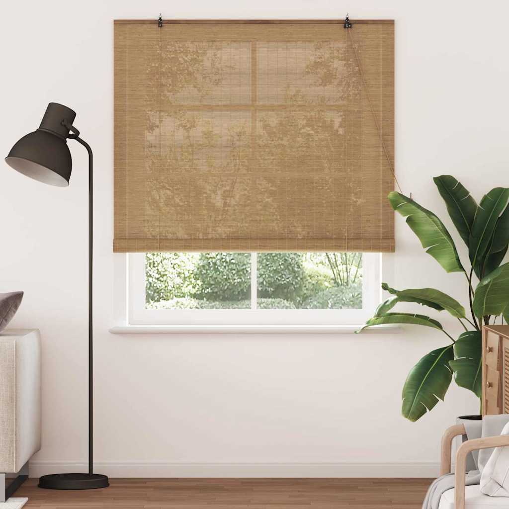 Tenda a rullo Marrone 140 x 220 cm Bambù
