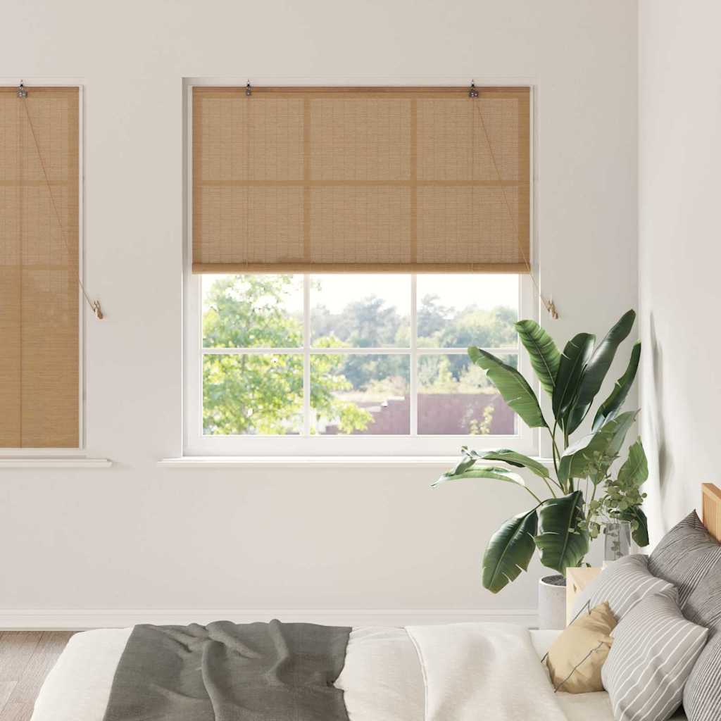 Tenda a rullo Marrone 150 x 160 cm Bambù