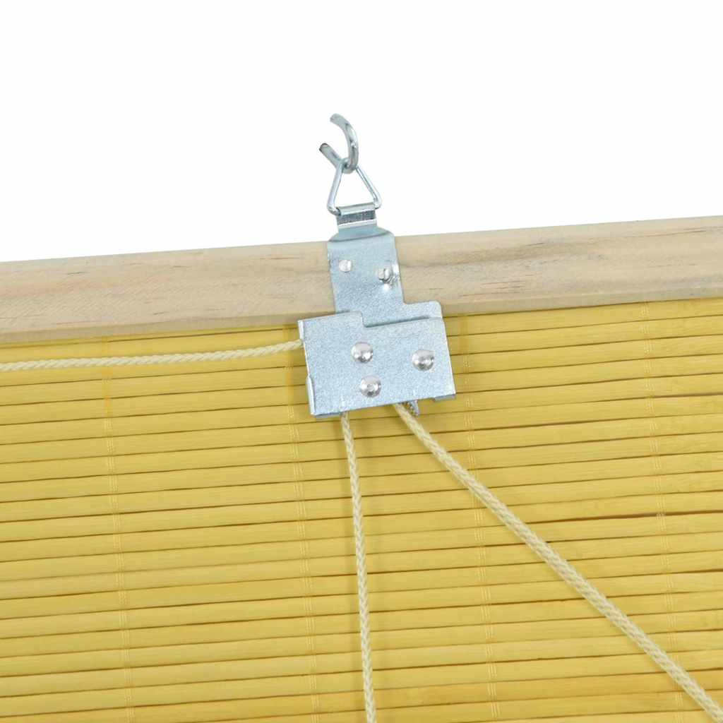 Tenda a rullo Giallo 60 x 160 cm Bambù