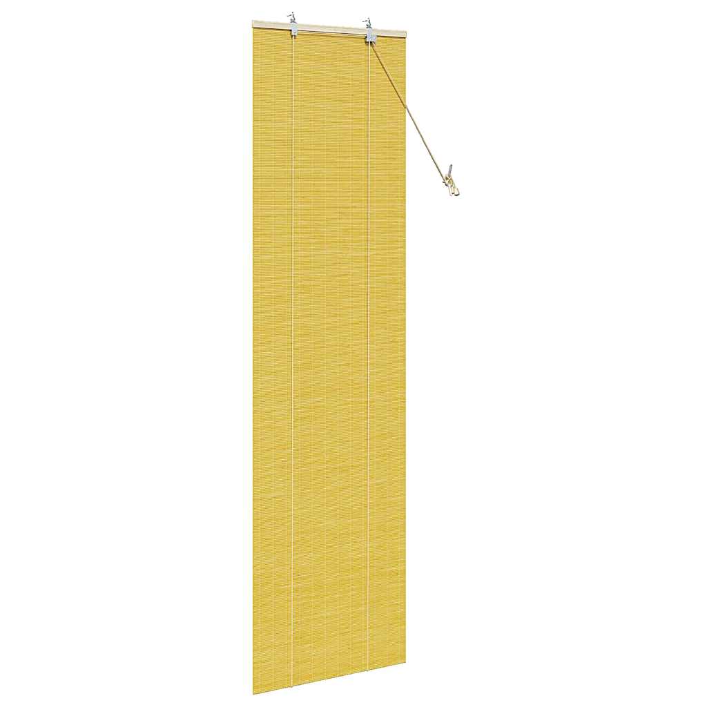 Tenda a rullo Giallo 60 x 220 cm Bambù
