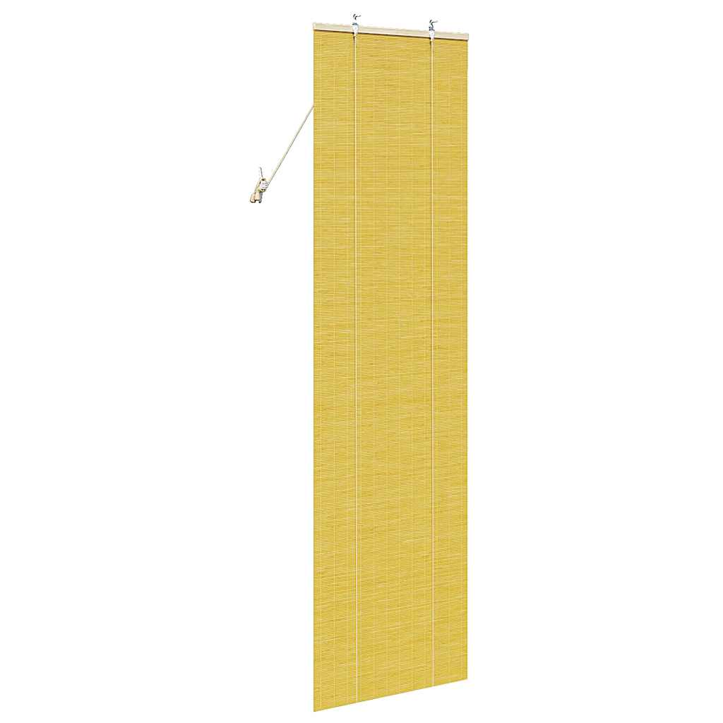 Tenda a rullo Giallo 60 x 220 cm Bambù