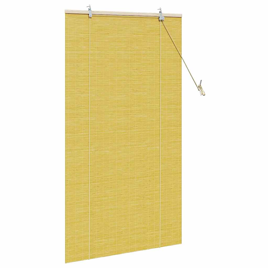 Tenda a rullo Giallo 80 x 160 cm Bambù