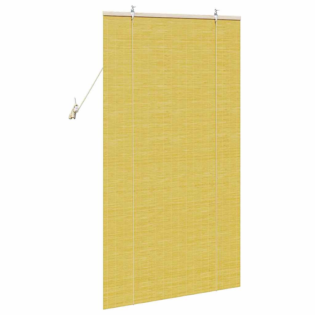 Tenda a rullo Giallo 80 x 160 cm Bambù